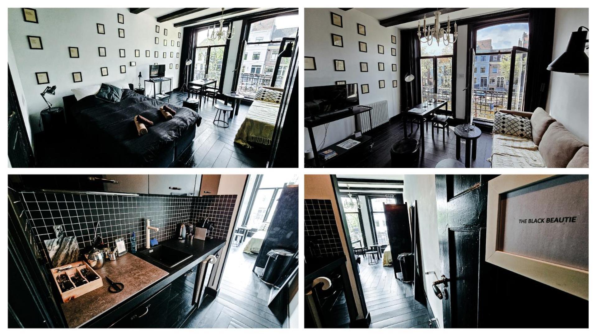 The Black Beauty Private Studio With Canal View From 1799 Amsterdam Dış mekan fotoğraf