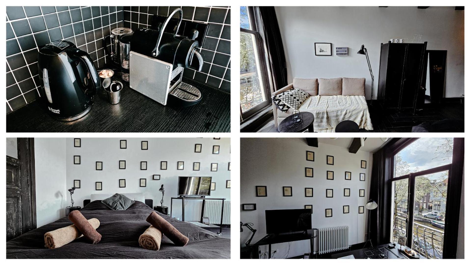 The Black Beauty Private Studio With Canal View From 1799 Amsterdam Dış mekan fotoğraf